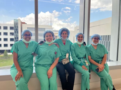 Dr. Ross and students